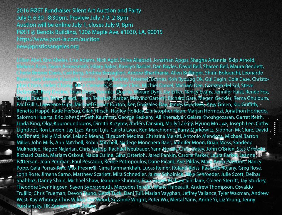 POST Auction Flyer